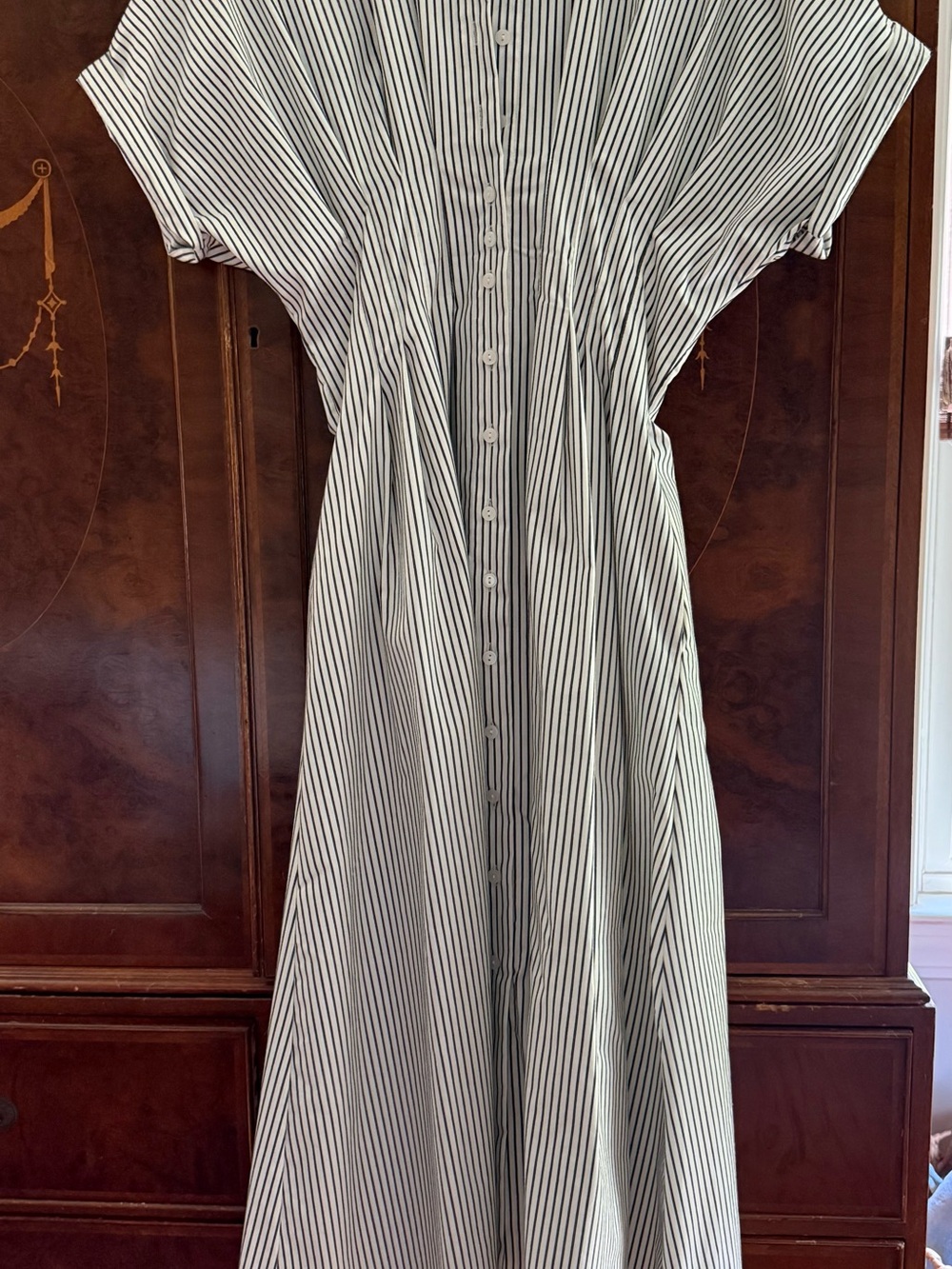 Anthropologie Exquise Striped Shirt Dress - Picture 2 of 4